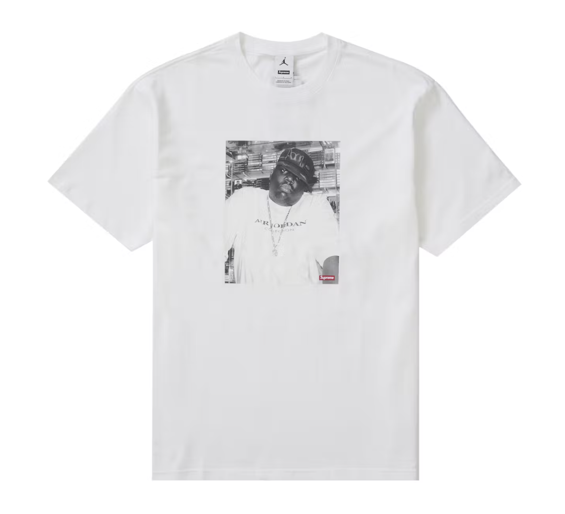 Supreme Jordan Biggie S/S Tee White