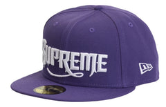 Supreme New Era Mister Cartoon Fitted Hat Purple