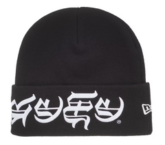 Supreme "New Era Blackletter" Beanie Black