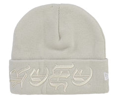 Supreme "New Era Blackletter" Beanie Stone