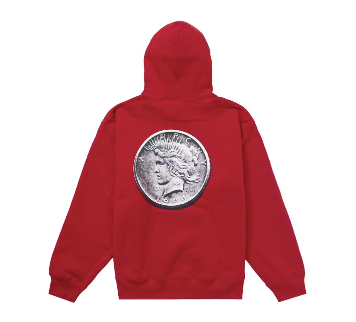 Supreme Anarchy Hooded Sweatshirt Red