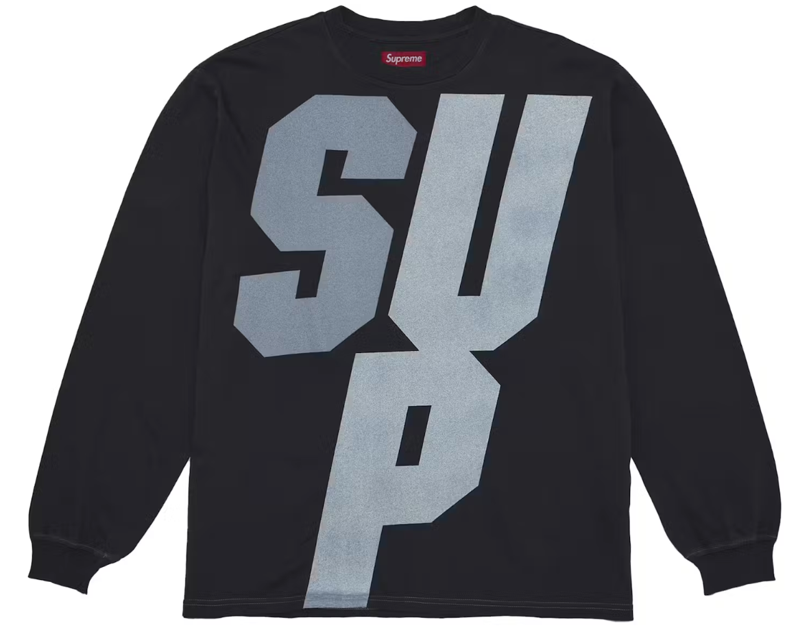 Supreme Reflective L/S Top Black