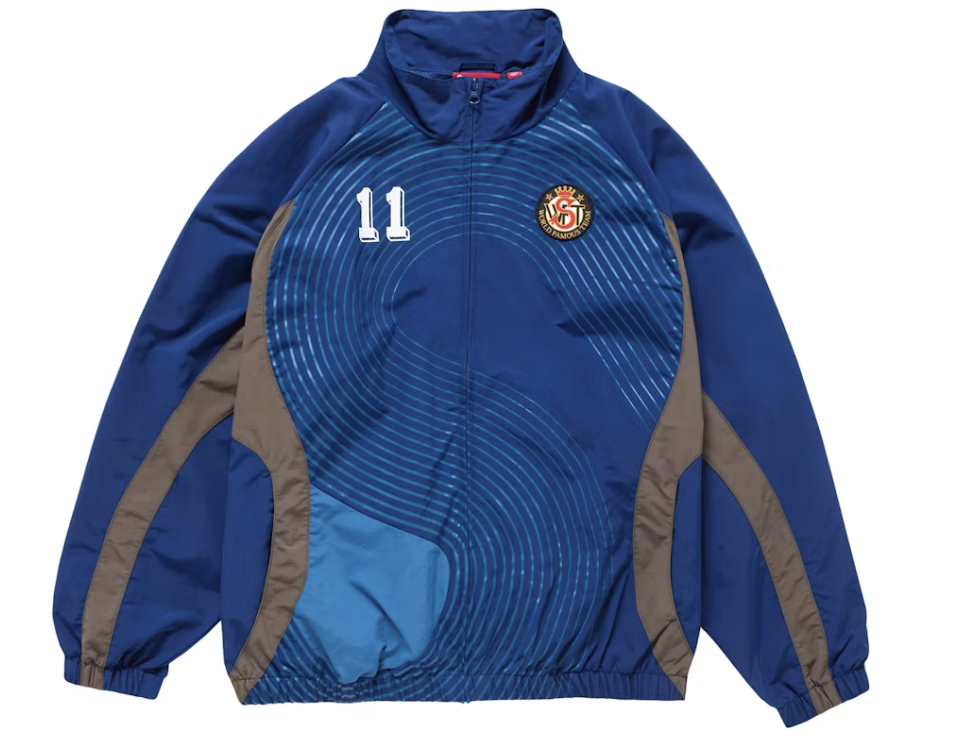 Supreme S Logo Track Jacket Navy