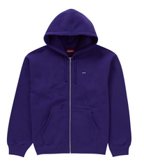 Supreme "Small Box Zip Up" Hoodie Purple