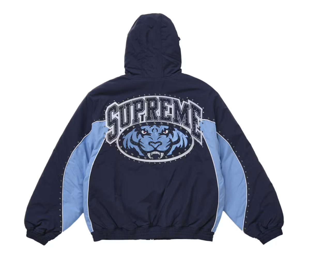 Supreme Studded Stadium Jacket Blue