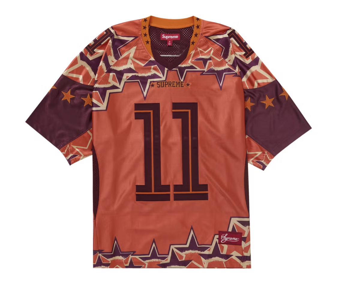 Supreme "Stars Football Jersey" Orange