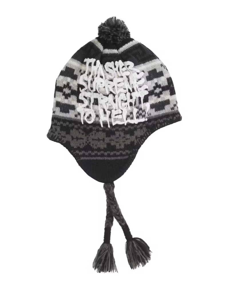 Supreme "Thrasher" Earflap Beanie Black
