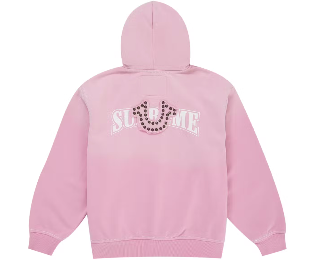 Supreme True Religion Zip Up Hoodie Pink