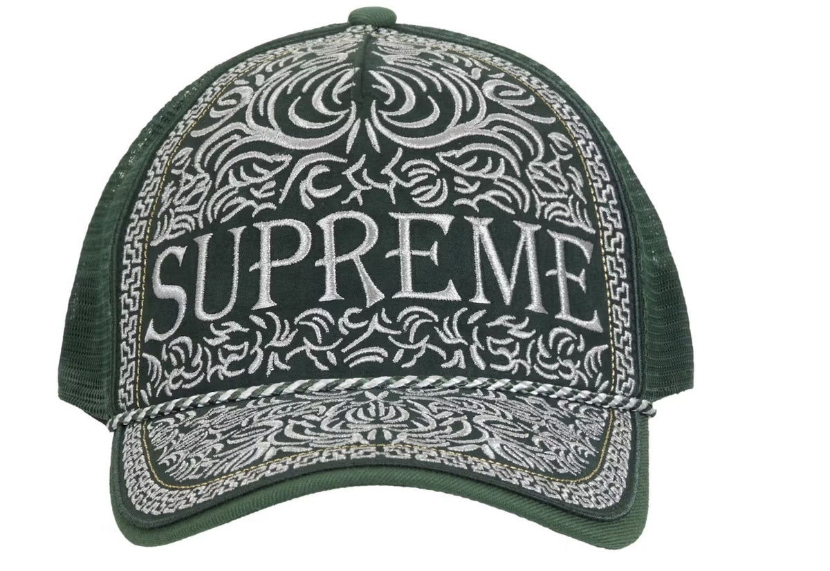 Supreme Vaquero Mesh Back 5 Panel Hat Green