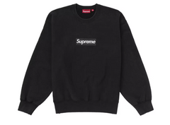 Supreme Washed Box Logo Crewneck Black
