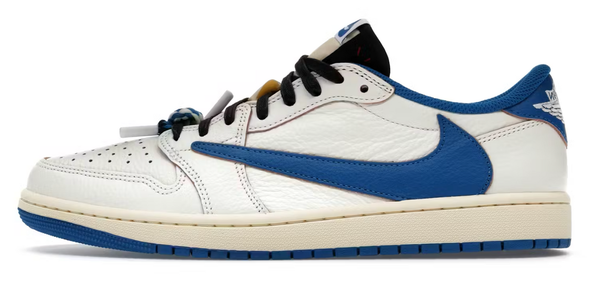 Jordan 1 Low x Travis Scott "Fragment" Sail Military Blue