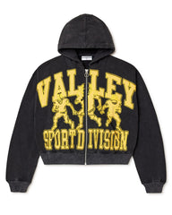 VALE FOREVER Friday Black Zip Up Hoodie