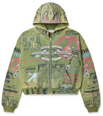 VALE Forever Peace Zip Up Hoodie