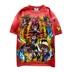 Warren Lotas x Dragon Ball "Combined Guy" Red Tee
