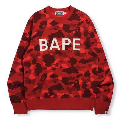BAPE Red Camo Crewneck