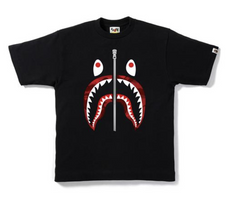 BAPE Red Camo Shark Face Black Tee (BF)