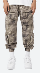 Zipper Cargo Pants Camo