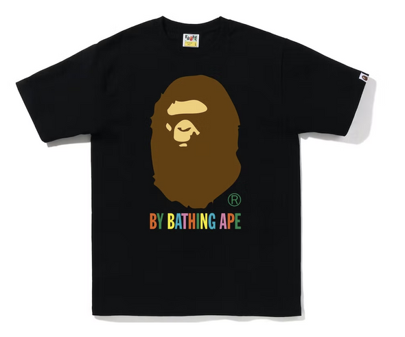 BAPE Multi Colors By Bathing Ape Black Tee