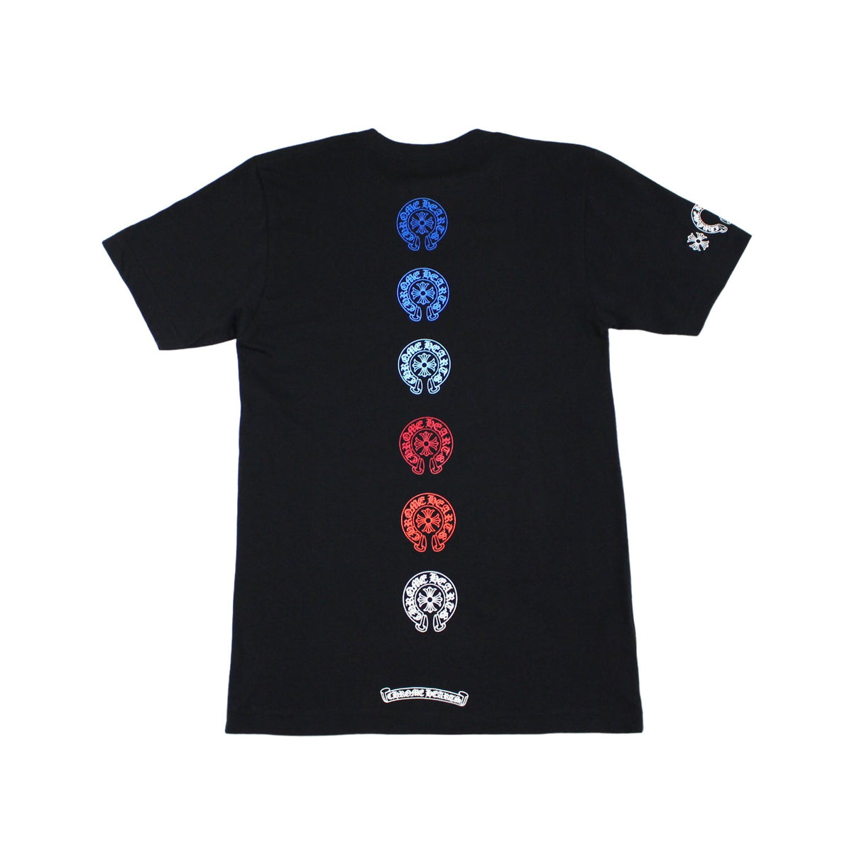 Chrome Hearts Multi Color Horse Shoe Black Tee