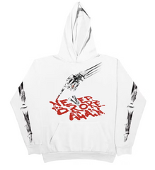 Vlone x NBA Youngboy "Bones" Hoodie White