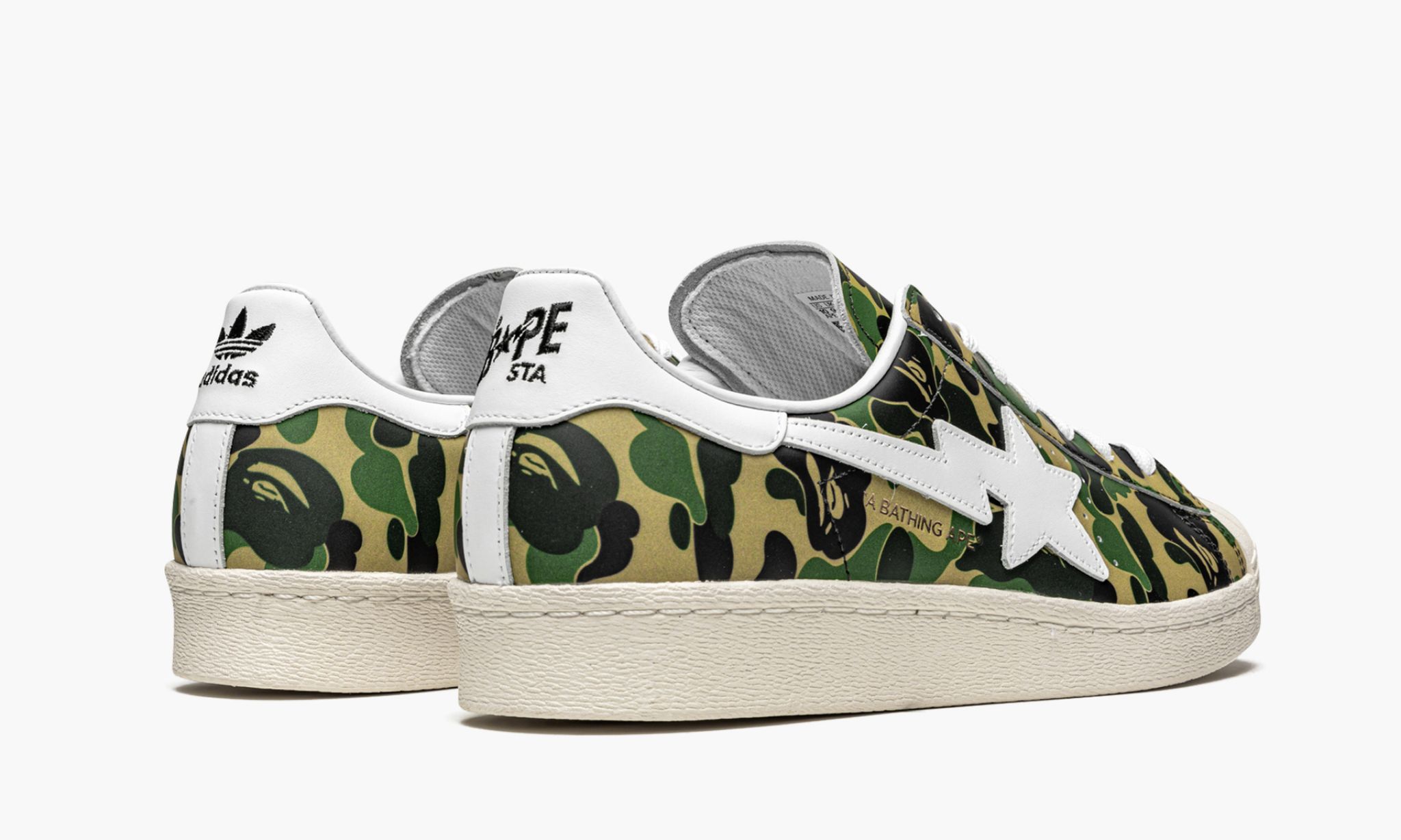 Adidas x Bape Superstar "Green Camo" Pre-Owned