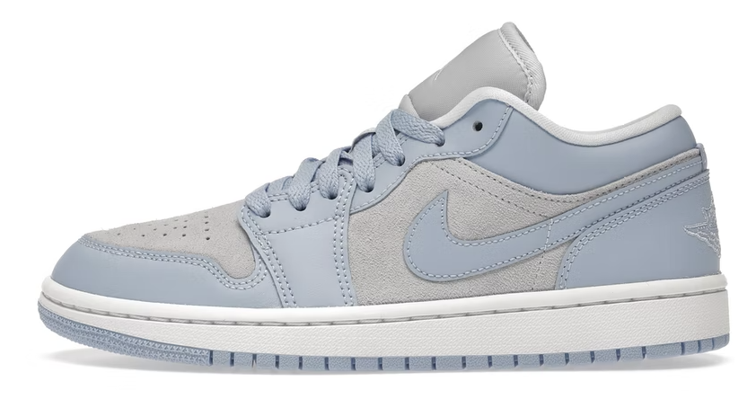 Jordan 1 Low "Football Grey Aluminum" Women's