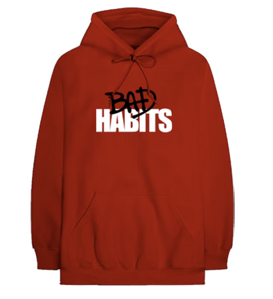 Vlone x Nav "Bad Habits" Hoodie Red