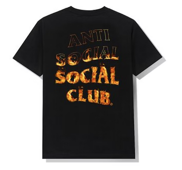 Anti Social Social Club "Fire Inside" Black Tee