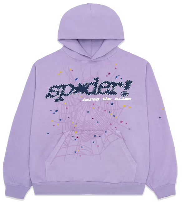 Sp5der "Acai" Hoodie Purple
