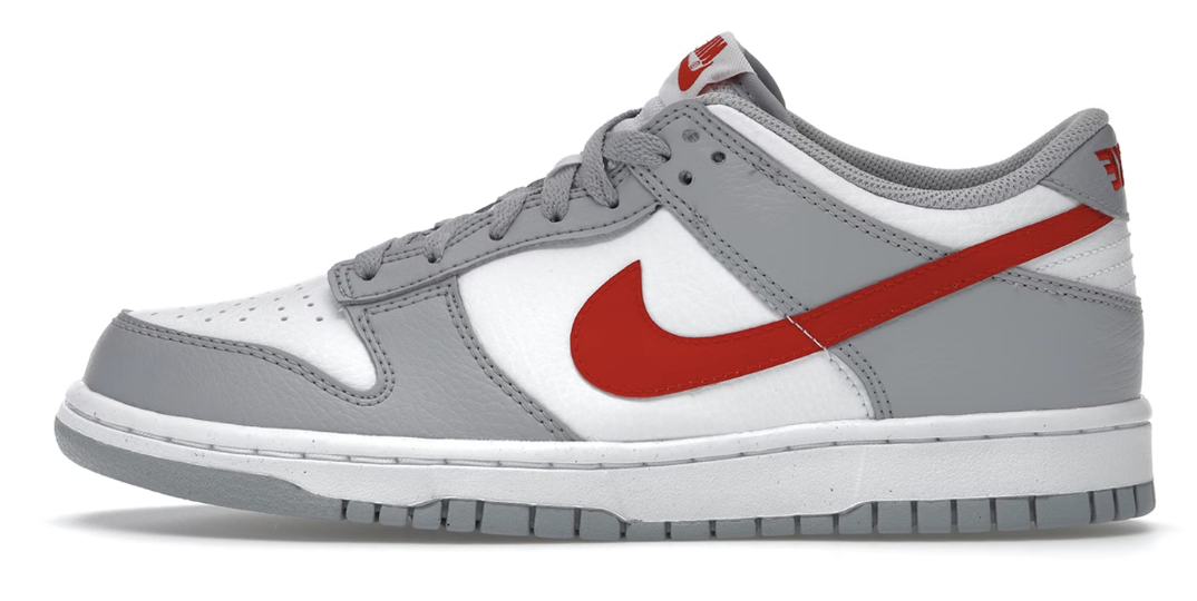 Nike Dunk Low "White Grey Red" GS