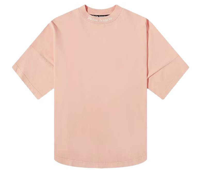 Palm Angels Logo Print Pink Tee