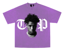 Vlone x YoungBoy NBA "Peace Hardly" Purple Tee