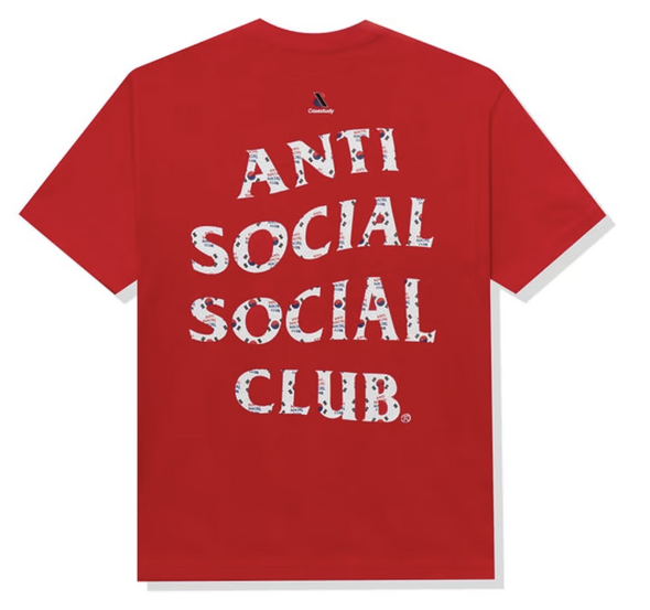 Anti Social Social Club "Case Study Flag" Red Tee