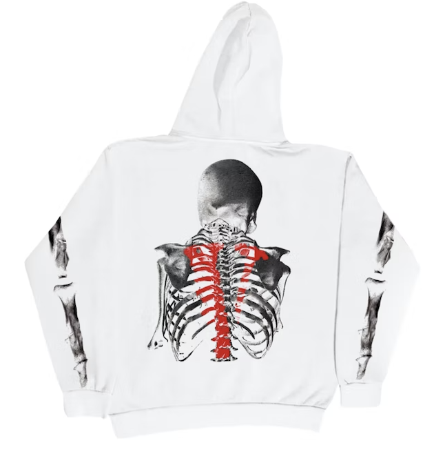 Vlone x NBA Youngboy "Bones" Hoodie White