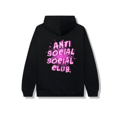 Anti Social Social Club "Splash Pink" Black Hoodie