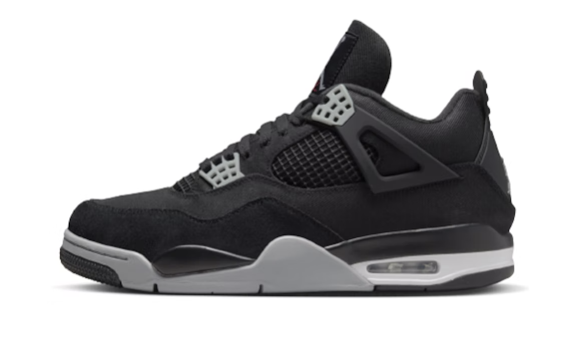 Jordan 4 "Black Canvas" GS