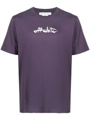 Off White Purple Paint Tee