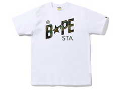 BAPE 1st Camo Bape Sta Logo White Tee (FW22)