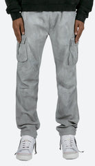 Washed Camo Cargo Pants Grey/White