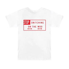 Vlone x Pop Smoke "Stop Snitching Red" Tee