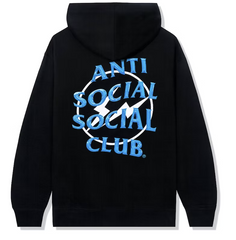 Anti Social Social Club X Fragment "Precious Petals Blue" Black Hoodie