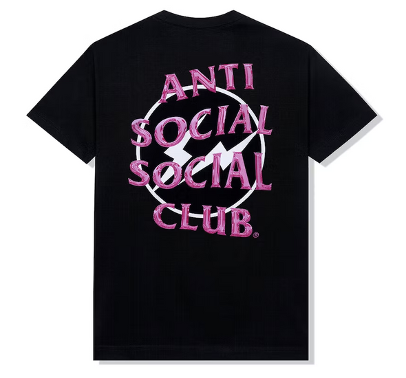 Anti Social Social Club "Precious Petals Pink" Black Tee
