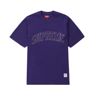 Supreme "Sketch Embroidered" Purple Tee
