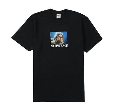 Supreme "Kurt Cobain Photo" Black Tee