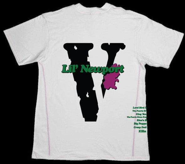 Vlone "Lil Newport" White Tee