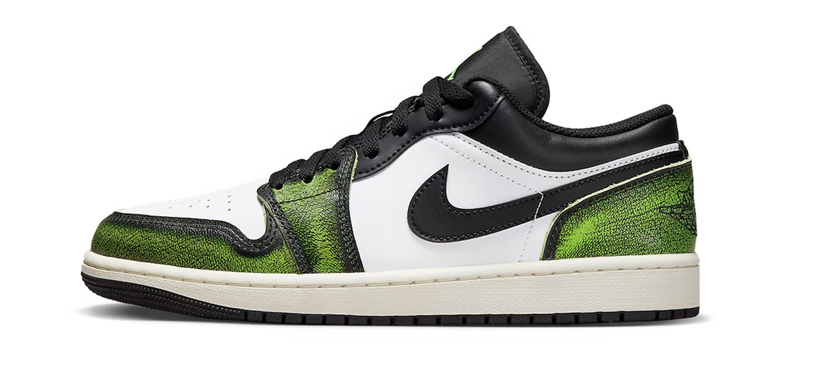 Jordan 1 Low "Wear Away Electric Green" GS